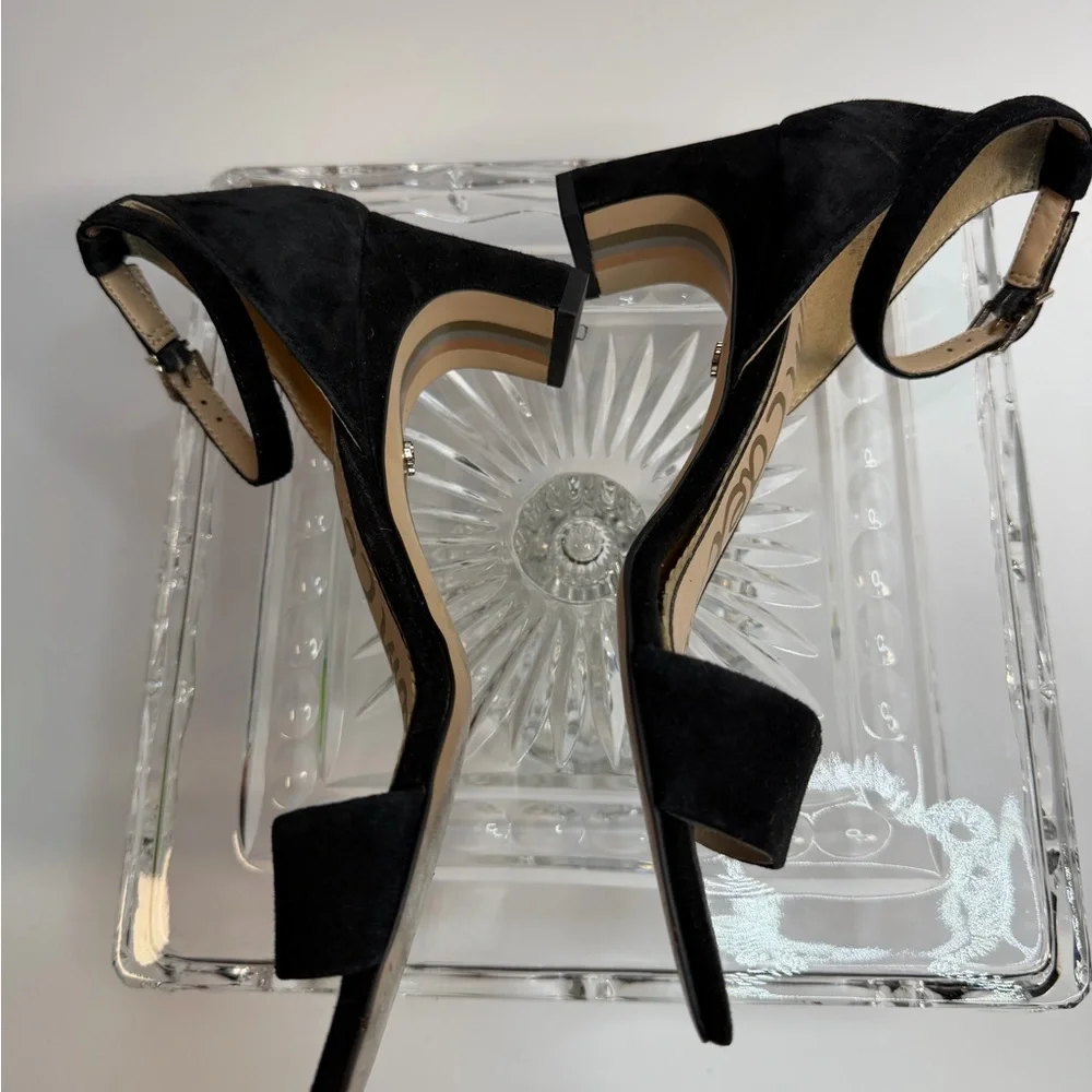 Sam Edelman Holmes ankle strap dress sandal- black- size 7